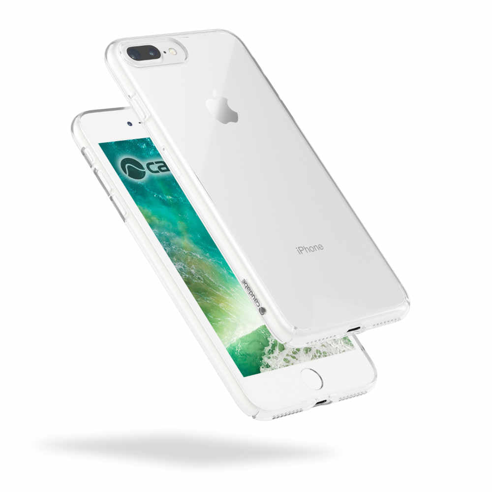 Scratch-Resistant iPhone 7 Plus / iPhone 8 Plus Hybrid Case - Crystal Clear