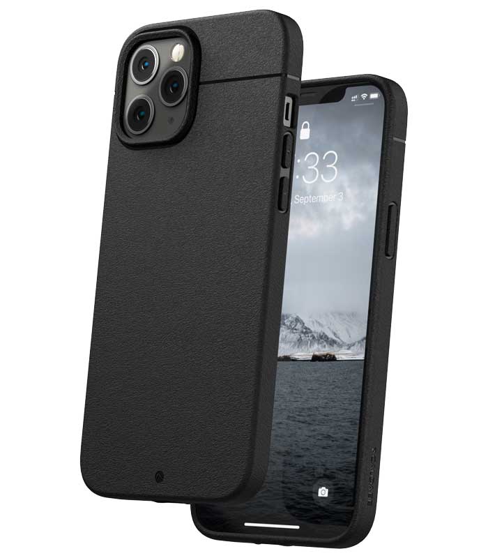 Sheath | Minimalist, Shock-Absorbing iPhone 12 Pro Max Case Black from Caudabe