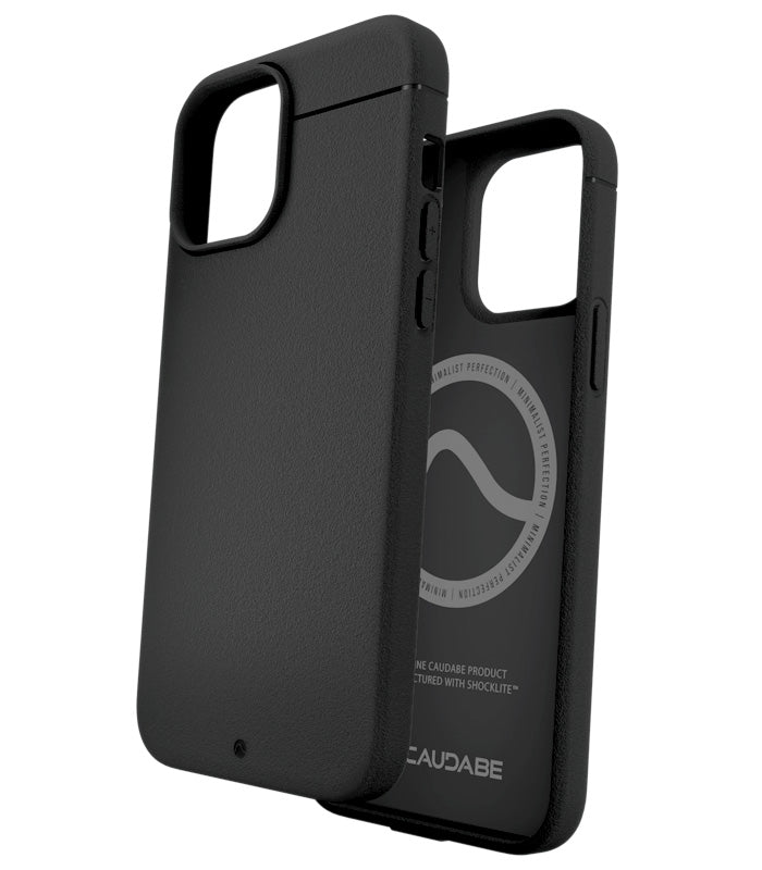 Sheath | Minimalist, Shock-Absorbing iPhone 13 Mini Case (MagSafe) Black from Caudabe